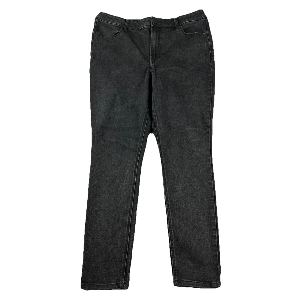 Women's Old Navy High Rise Super Skinny Size 14 Black Stretch Denim Jeans